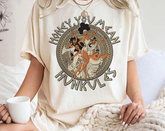 Comfort Colors Disney Hercules Diva The Muses Honey You Mean Hunkules chemise rétro des années 90, T-shirt unisexe, cadeau d'anniversaire de famille, chemise Hercule
