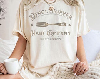 Vintage Dinglehopper Hair Company Comfort Colors-skjorta, Lilla sjöjungfrun inspirerad skjorta, Ariel-skjorta, Disney prinsessskjorta, Disneyworld-skjorta