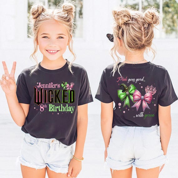 Custom Wicked Birthday Shirt Personalized Birthday Wicked Shirt Gift Birthday Shirt Custom Princess Birthday Tee Family Birthday Tee