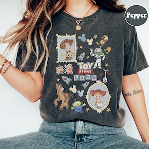 Vintage Toy Story Characters Tee, Toy Story T-Shirt, Toy Story Land Shirt, Buzz Lightyear, Jessie Woody Toy Story Birthday Gift