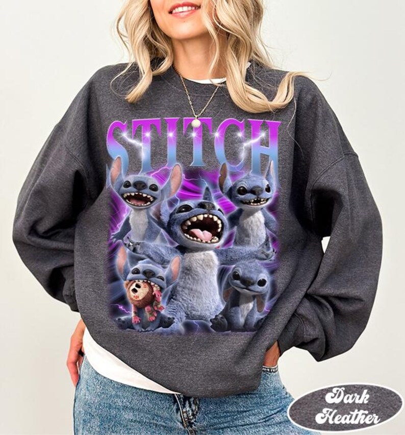 Retro Disney Stitch Shirt, Lilo & Stitch Movie 2025 Shirt, Disneyland Birthday Gifts Shirt, Disneyworld Shirt, Stitch Family Graphic Tee image 4