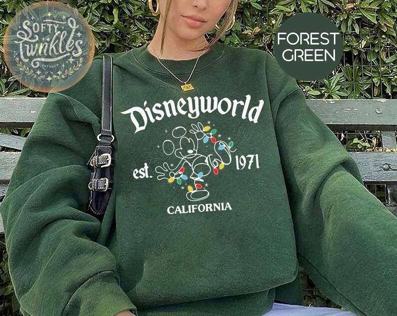 Retro Disneyworld Mickey and Friends Christmas Lights Shirt, Disney