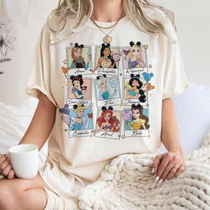 Retro Disney Princess Shirt, Princess Shirt, Disney Balloon Shirt, Disney Trip Shirt, Disney belle, Cinderella, Tiana, Rapunzel Shirt