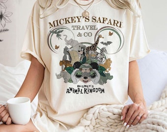 Maglietta vintage Disney Animal Kingdom, maglietta divertente Topolino e i suoi amici, maglietta Disney Safari Mode, vacanza Disney, viaggio a Disneyworld