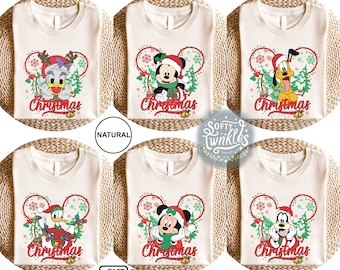 Retro Mickey and Friends Christmas Shirt, Very Merry Christmas Shirt, Disney Christmas Shirt, Christmas Gift, Christmas Family Trip 2024 Tee