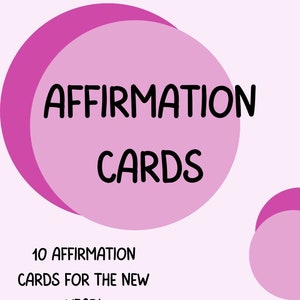 Cartes à affirmation 2024 et soins personnels