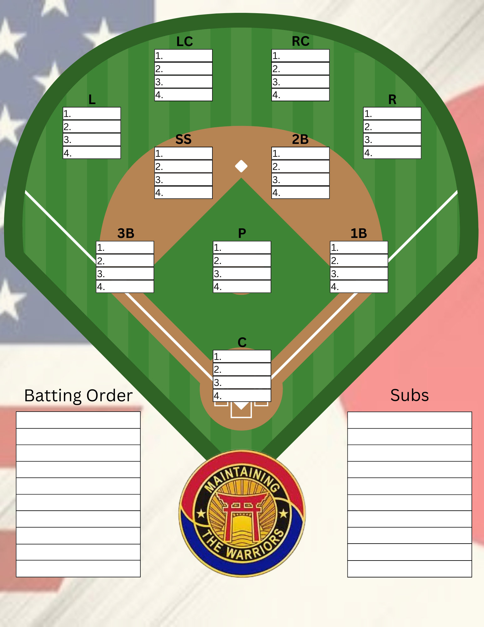 Line Up Board User Guide.pdf PDF Fillable Dugout Lineup Board for Tee Ball, Baseball, Travel ...