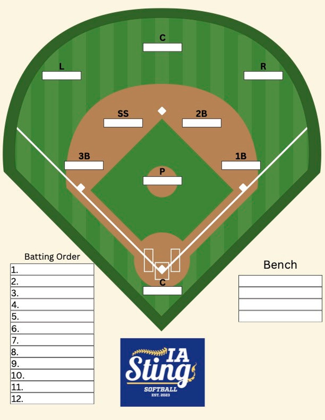 Line Up Board User Guide.pdf PDF Fillable Dugout Lineup Board for Tee Ball, Baseball, Travel ...
