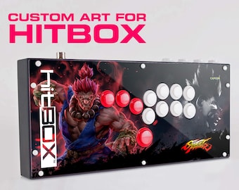 Art design for HITBOX Arcade, Theme: AKUMA. Sf6 - MK1 - KofXV - Tekken 8
