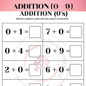 Addition Worksheets, Adding 1-9, Math Sheets, Grade Math