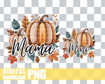 Herbst passende Mama und ich PNG, Kürbis Mama und ich, Herbst png, Kürbis png, Herbst Vibes, Herbst Dekor png