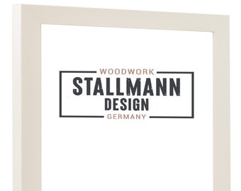 Bilderrahmen LONDON Weiß | Posterrahmen Puzzlerahmen aus MDF Holz und Acrylglas | Hergestellt in Deutschland