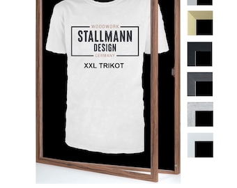 Trikotrahmen 'Easy Click & Fill' mit Tür |  leicht zu befüllen | XXL Vitrine für Sport Verein Trikots | Größe: 80x110 cm