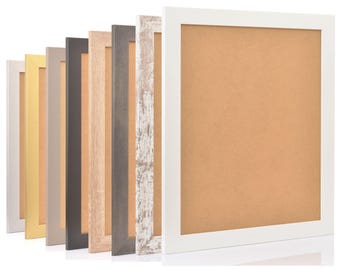 Bilderrahmen RINO 40mm - Posterrahmen mit Acrylglas in verschiedenen Größen - MDF Holzrahmen - Schwarz Weiß Eiche Modern Vintage DIN A0 A1