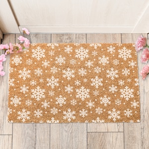 Snowflake Doormat – blackandwheatco