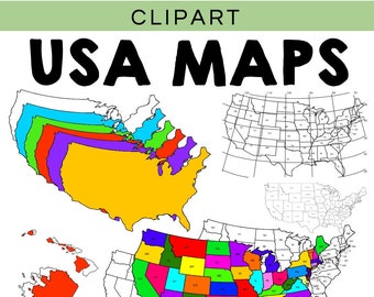 USA Maps Clipart