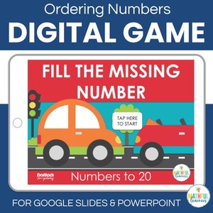 Ordering Numbers to 20 - Digital Math Activity | Google Slides | Powerpoint