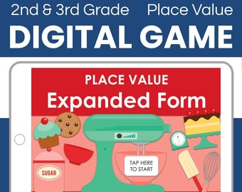3-Digit Place Value - Expanded Form Digital Game | Google Slides | Powerpoint