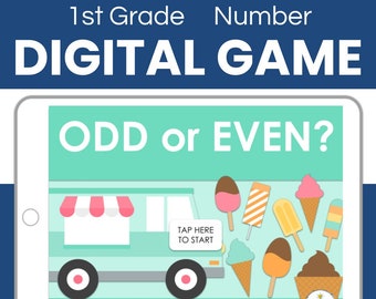 Odd and Even to 100 Digital Math Activity | Google Slides | Powerpoint