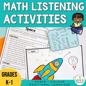 Following Directions - Shape & Positional Language - Listening Activities