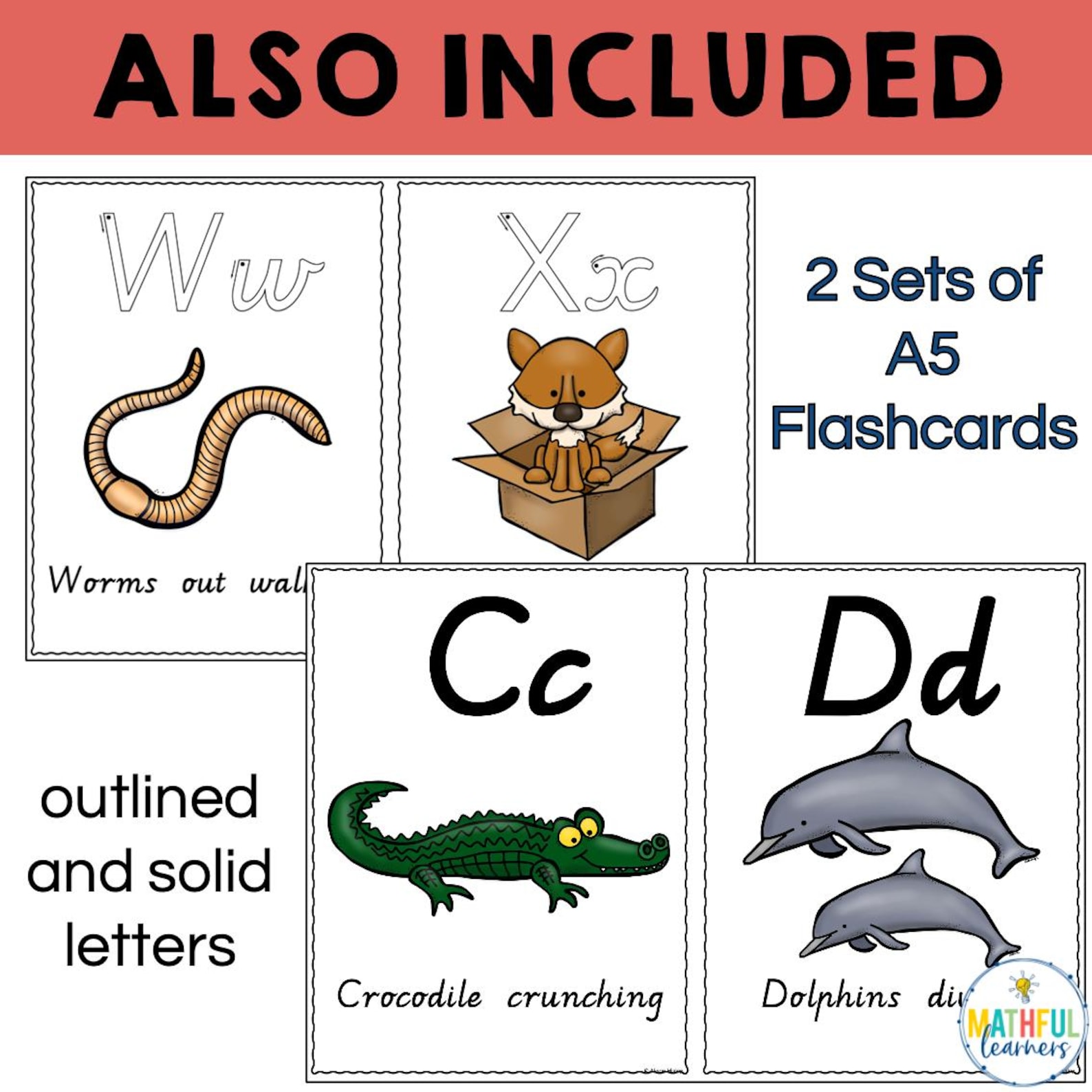 Ants in the Apple Alphabet Posters & Flashcards - Victorian Modern ...