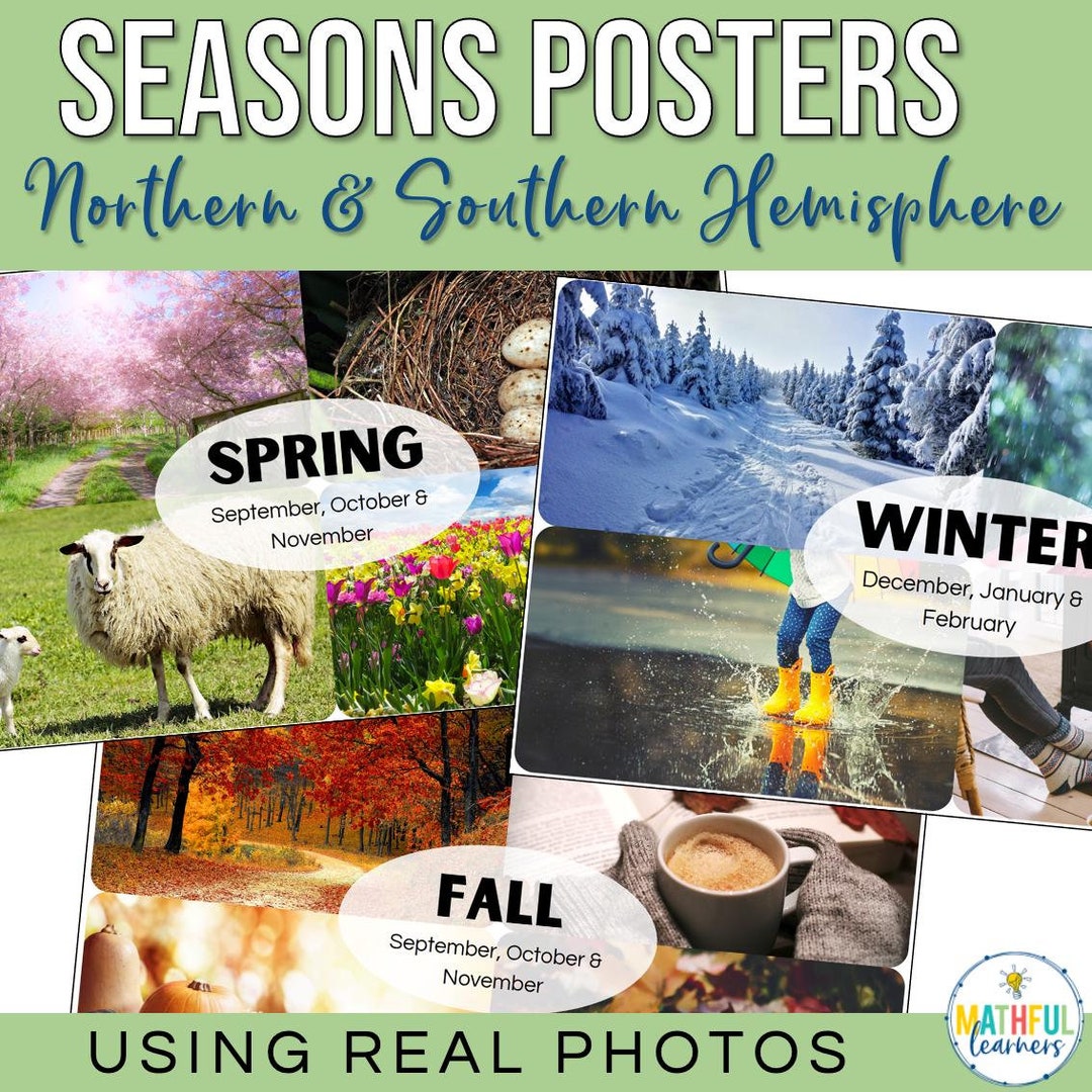Seasons of the Year Posters | Autumn | Fall | Winter | Summer | Spring ...