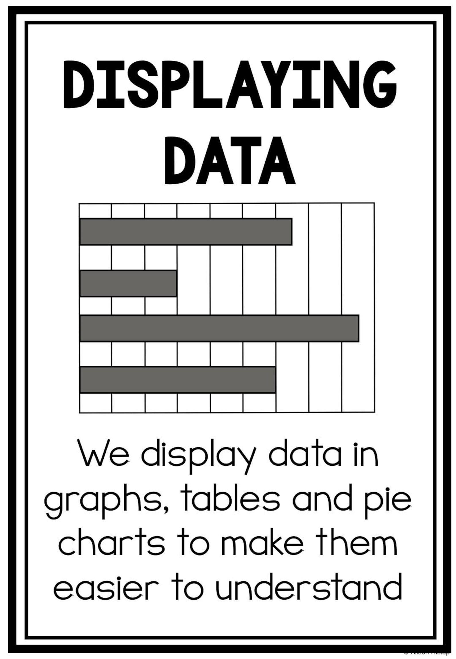 Data and Statistics Posters - Math Terminology, Definitions & Visual ...