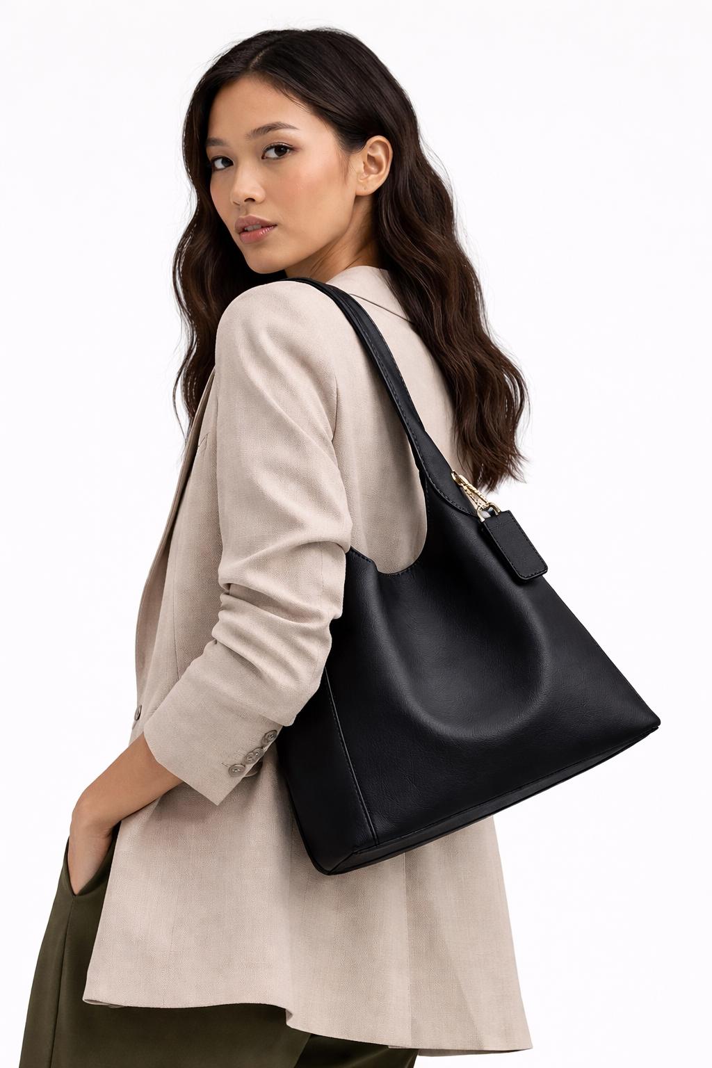 Casual Hobo Bag Leather Pattern PDF | Minimalist Shoulder Bag Template ...