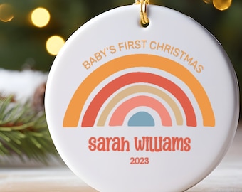 Personalized Baby's First Christmas Ornament, Baby Ornament, New Baby Name Ornament, Baby Keepsake, Custom Baby Ornament