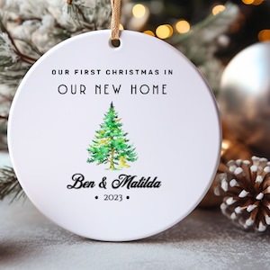Personalized New Home Ornament, New Home Christmas Ornament, New House Gift, New Home Couple&#39;s Gift, New Home Christmas Gift