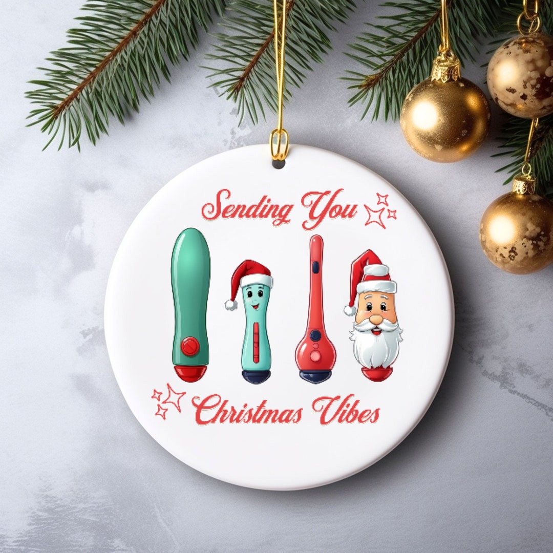 Inappropriate Ornament, Funny Christmas Gift, Christmas Gag Gift, Rude