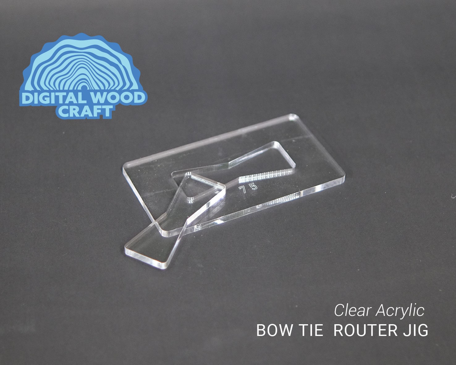 Acrylic Bow Tie Joint Router Jig - Butterfly Dutchman Inlay Mortice - 4 ...