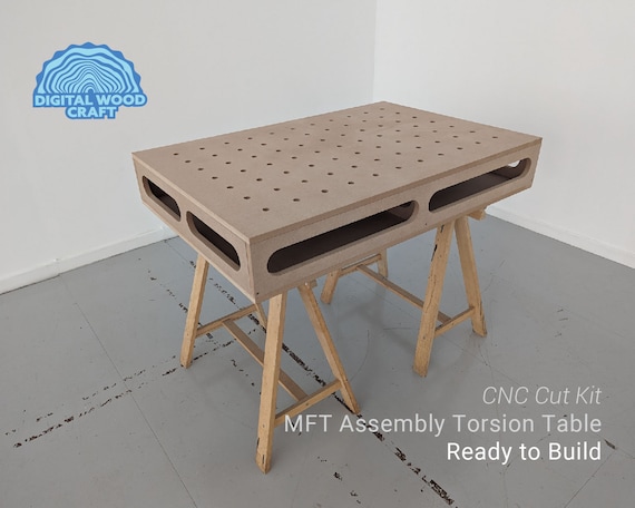 MFT Torsion Box Assembly Table Wood Work Bench Kit 1190x800mm MDF