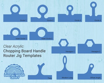 Cutting Serving Board Router Jig - Clear Acrylic - Reusable - Charcuterie - Multilisting