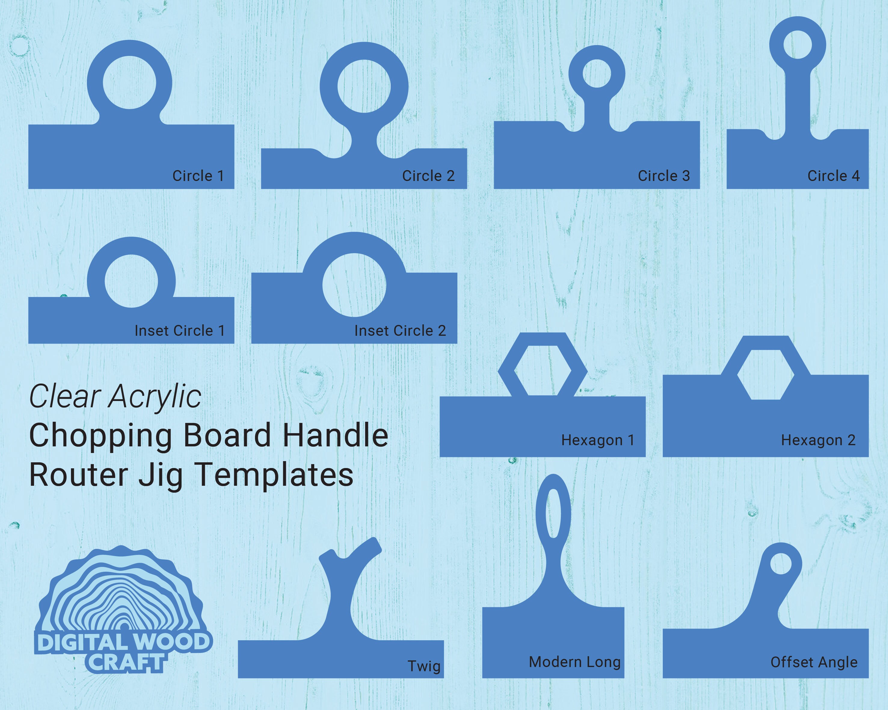 Cutting Serving Board Router Jig Clear Acrylic Reusable Charcuterie