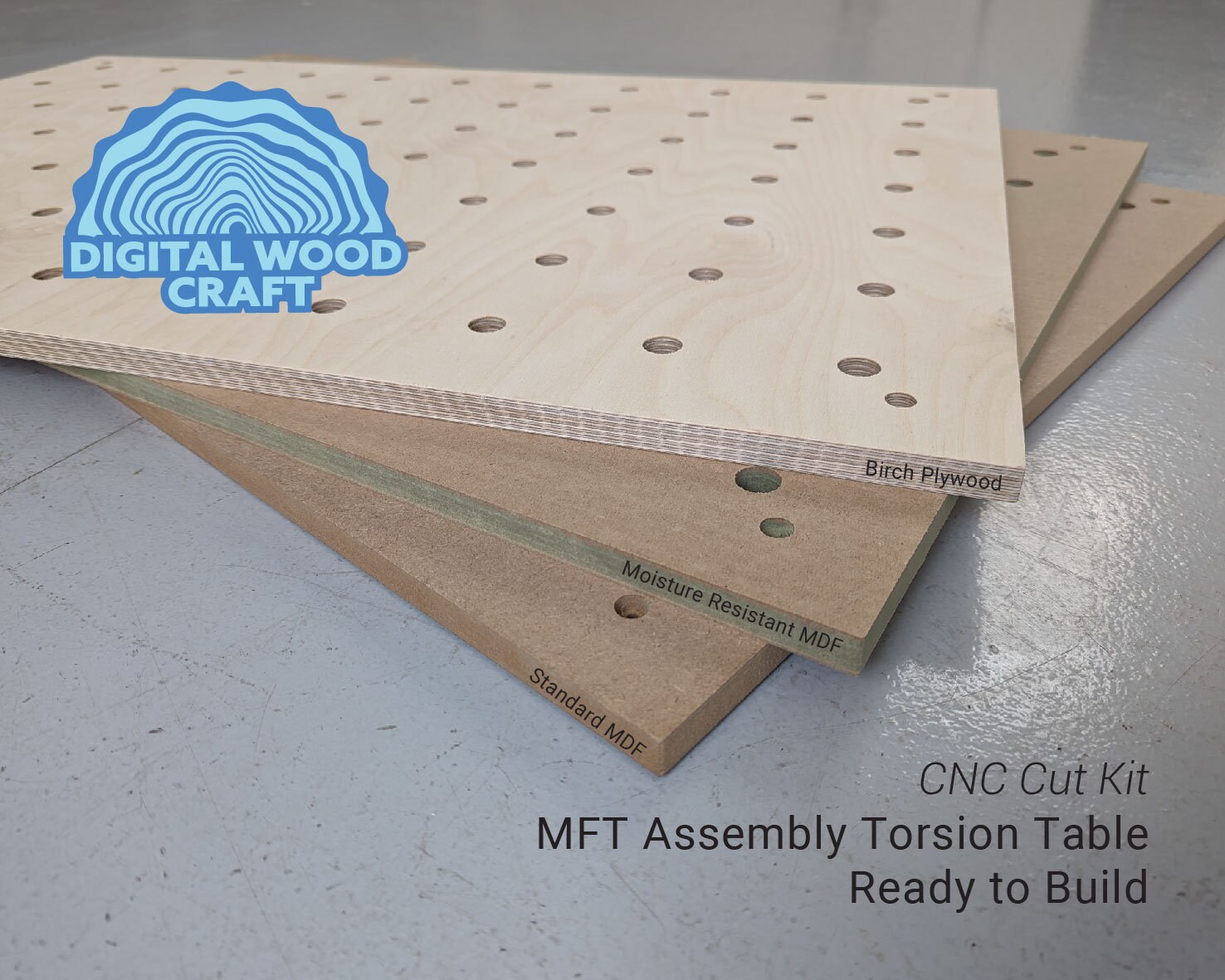 MFT Torsion Box Assembly Table Wood Work Bench Kit 1190x800mm MDF