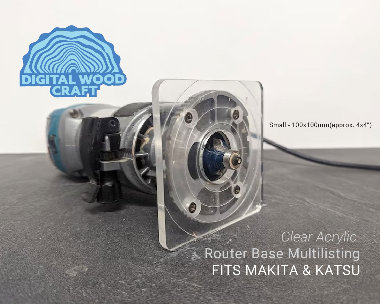 MAKITA Katsu Router Base Replacement - Clear Acrylic - 4 Different ...