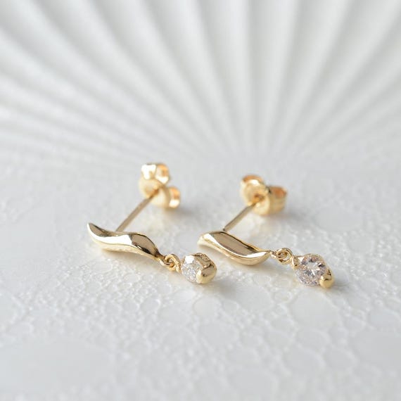 0.1ct,diamond Earrings, Pierced Earrings,studs Earrings,18k