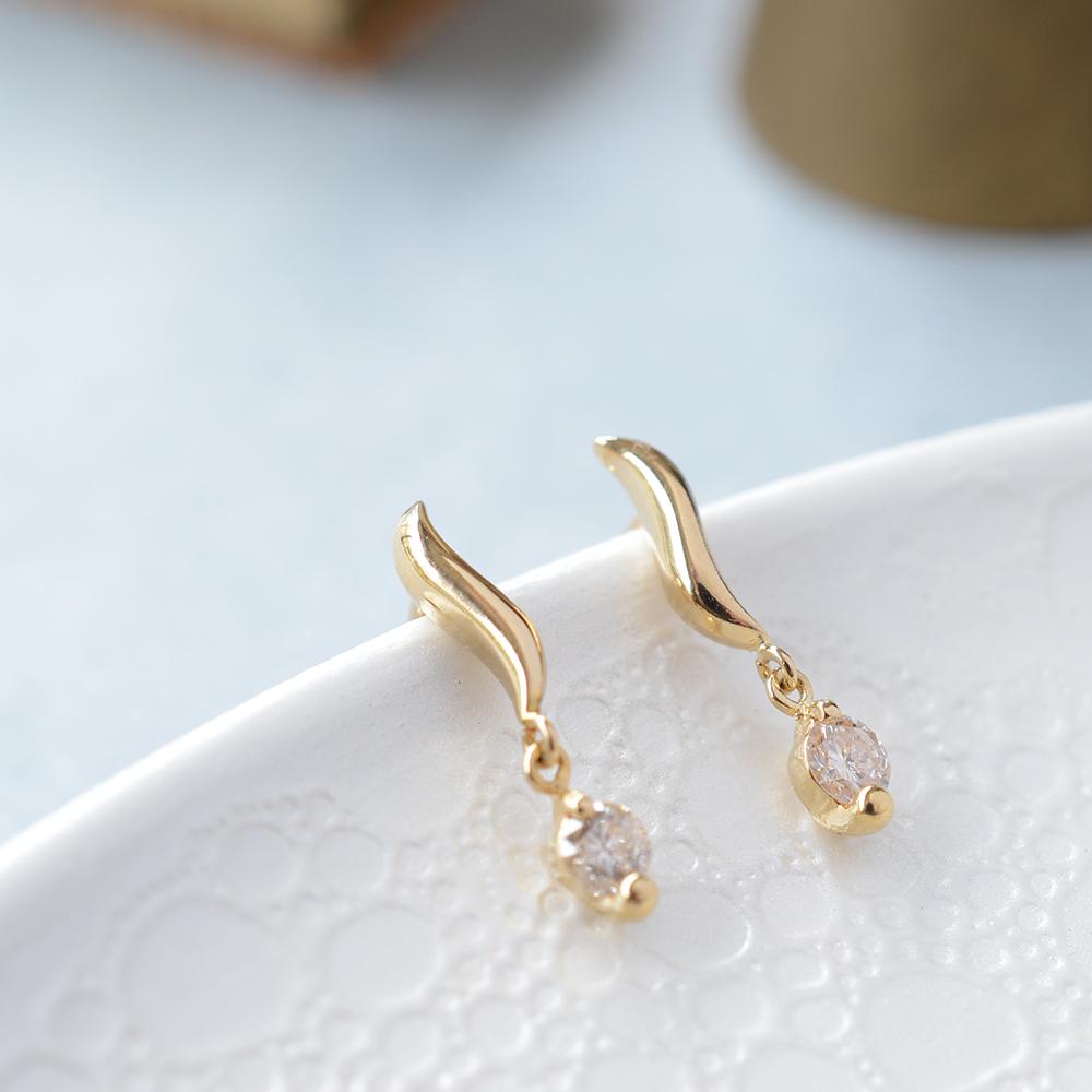 0.1ct,diamond Earrings, Pierced Earrings,studs Earrings,18k