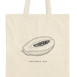 Empower her tote bag | minimalist tote bag | gift for her | latina gifts | mothers day birthday or holiday gift