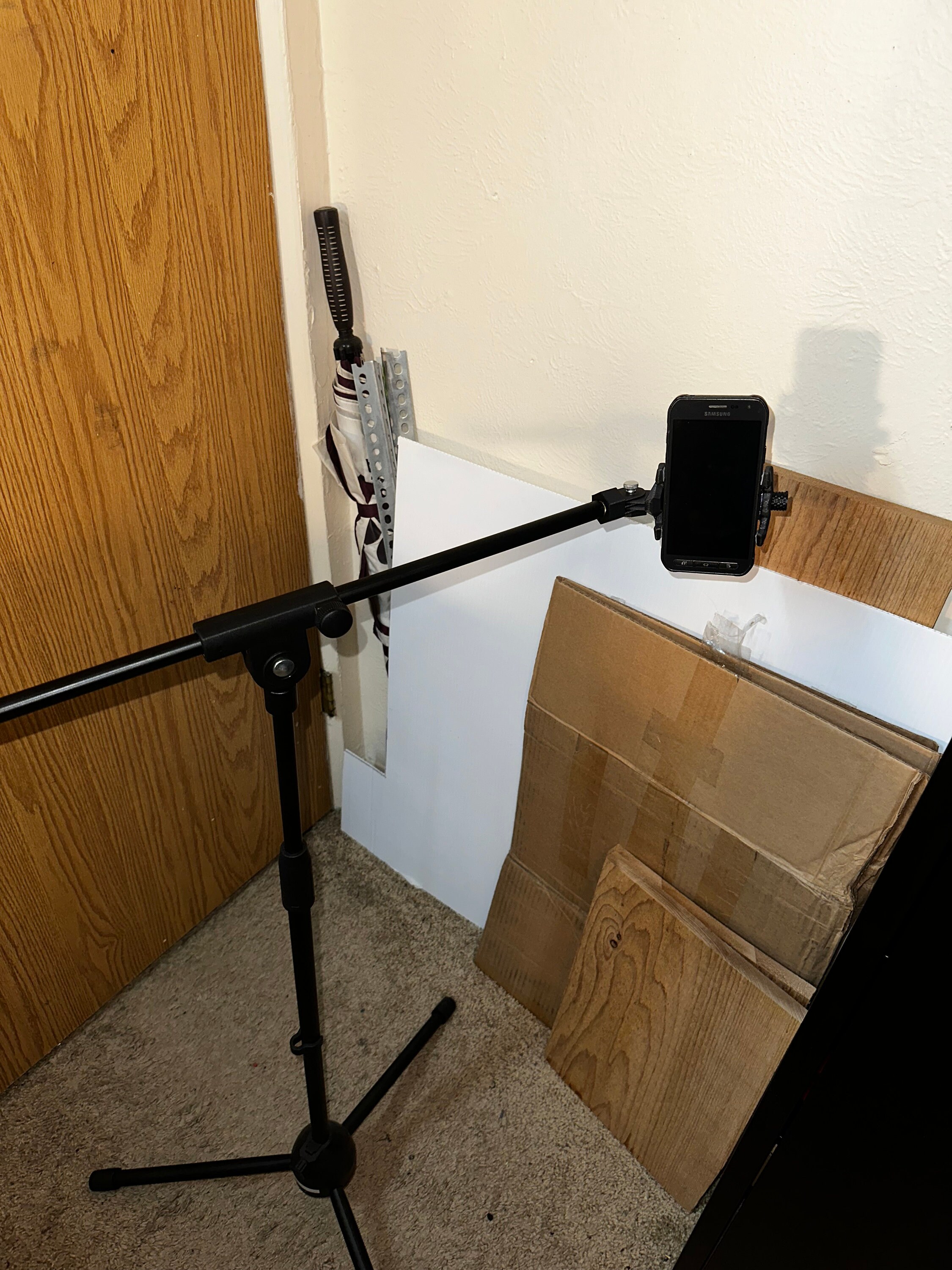 Mic Stand Phone Mount Etsy