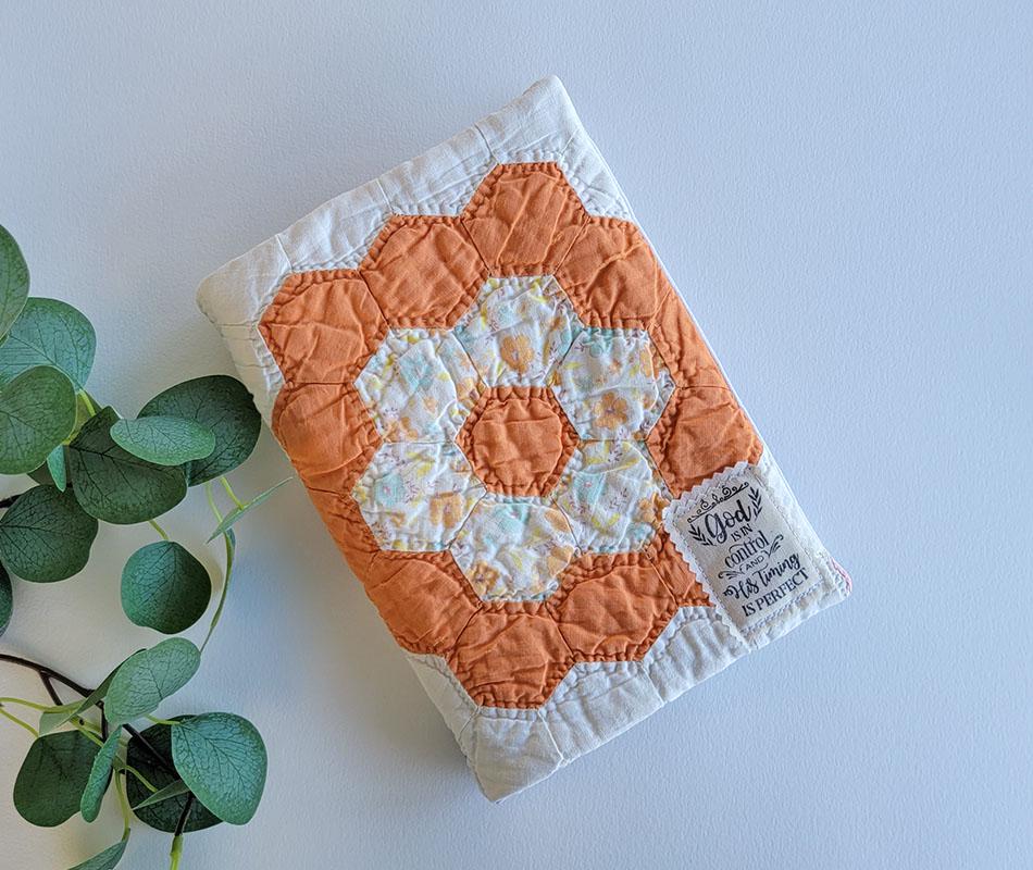 Vintage Quilted Bible Cover, Customized Quilted Bible Cover, Book Cover Protector, Bible Cover, Protective Bible Cover, Book cover, quilted