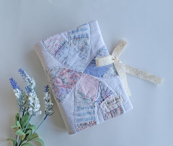 Vintage Quilted Bible Cover: Shabby Chic Book Protector