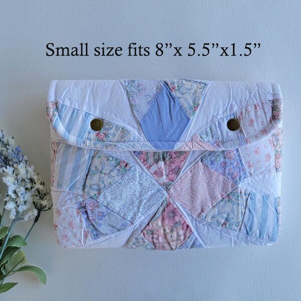 Vintage Quilt Bible Cover: Handmade Patchwork Book Sleeve
