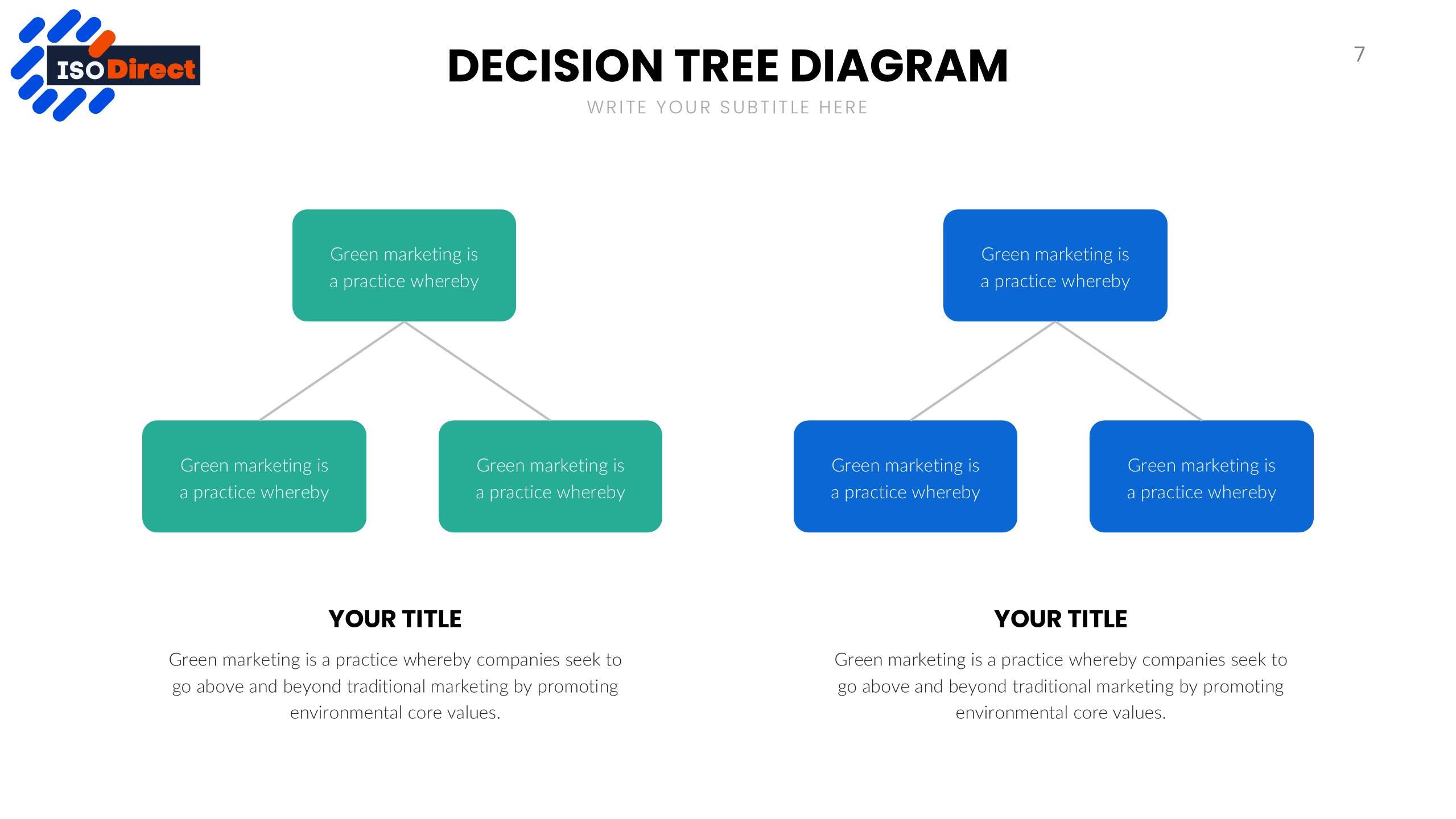 Decision Tree Powerpoint Template | Strategy & Risk Analysis (PPTX) - Etsy