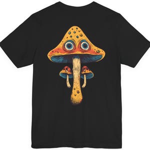 Psychedelic Mushroom Tripping T-Shirt | Festival & Nature Inspired Unisex Rave Shirt | Hippie Top Trippy Graphic
