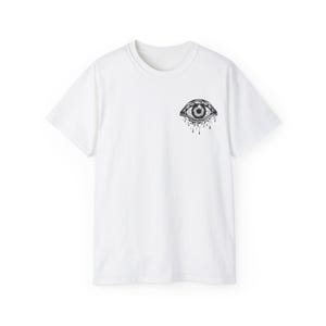 Hypnotic Eye Graphic Tee, Unisex T-Shirt, Festival Wear, Psychedelic Trippy Design, Unisex Unique Gift
