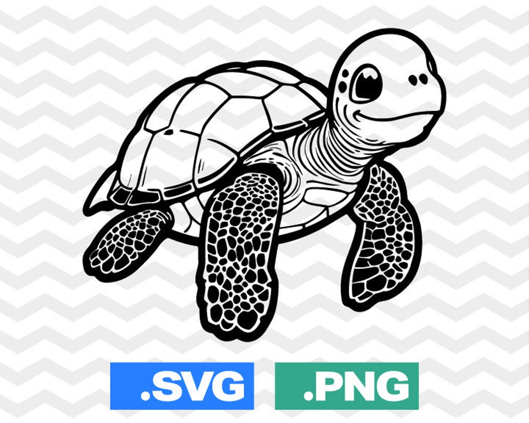 Turtle Fileversion Sea Turtle SVG File, Sea Turtle Svg Files, Turtle PNG Cut File, Turtles ...