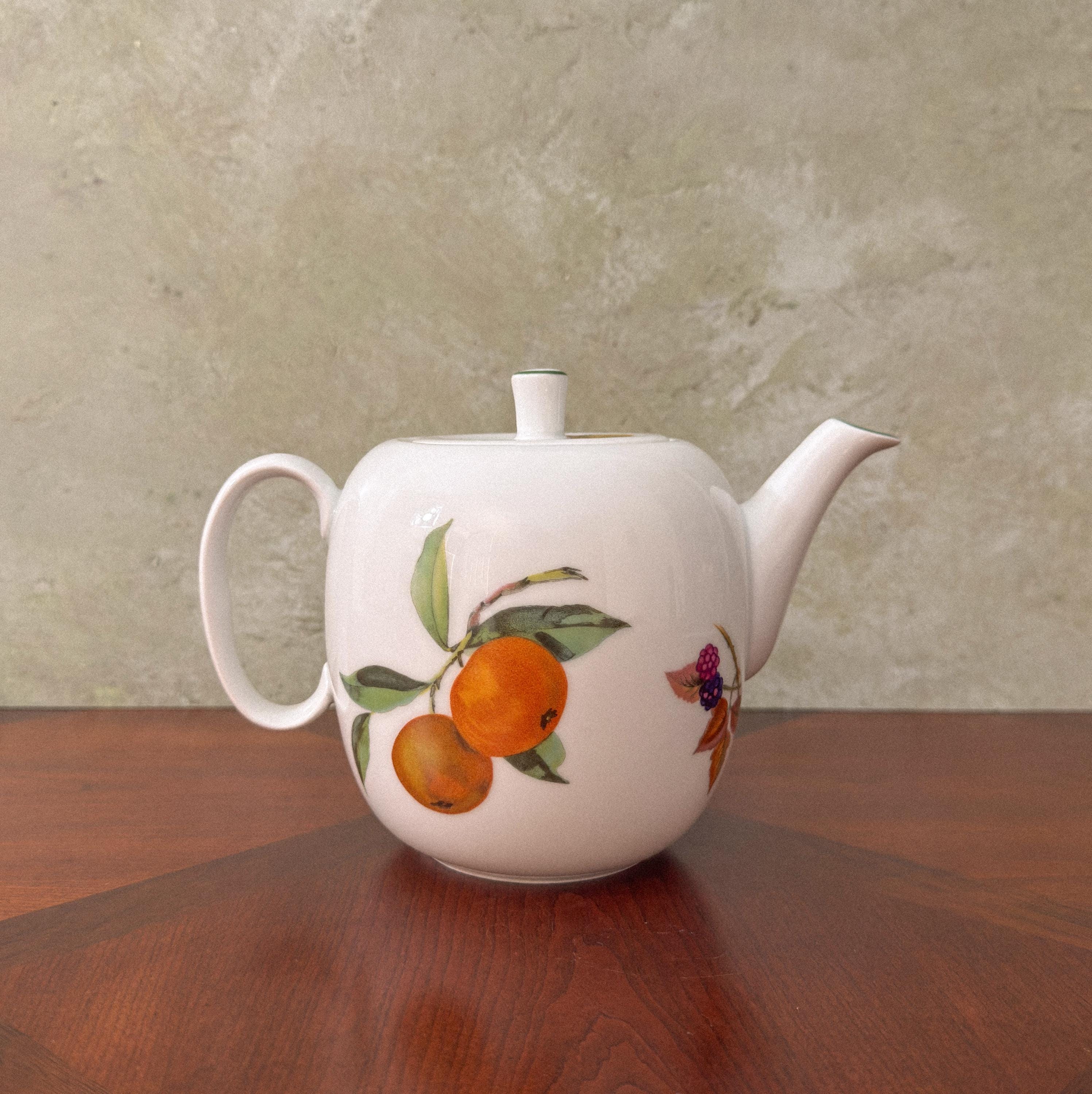 Royal Worcester Teapot - Etsy