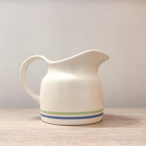 Pfaltzgraff Stoneware Gravy Boat Or Mini-Pitcher Wyngate Band Pattern